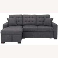 Raymour & Flanigan Dark Gray Fabric Sleeper Sofa