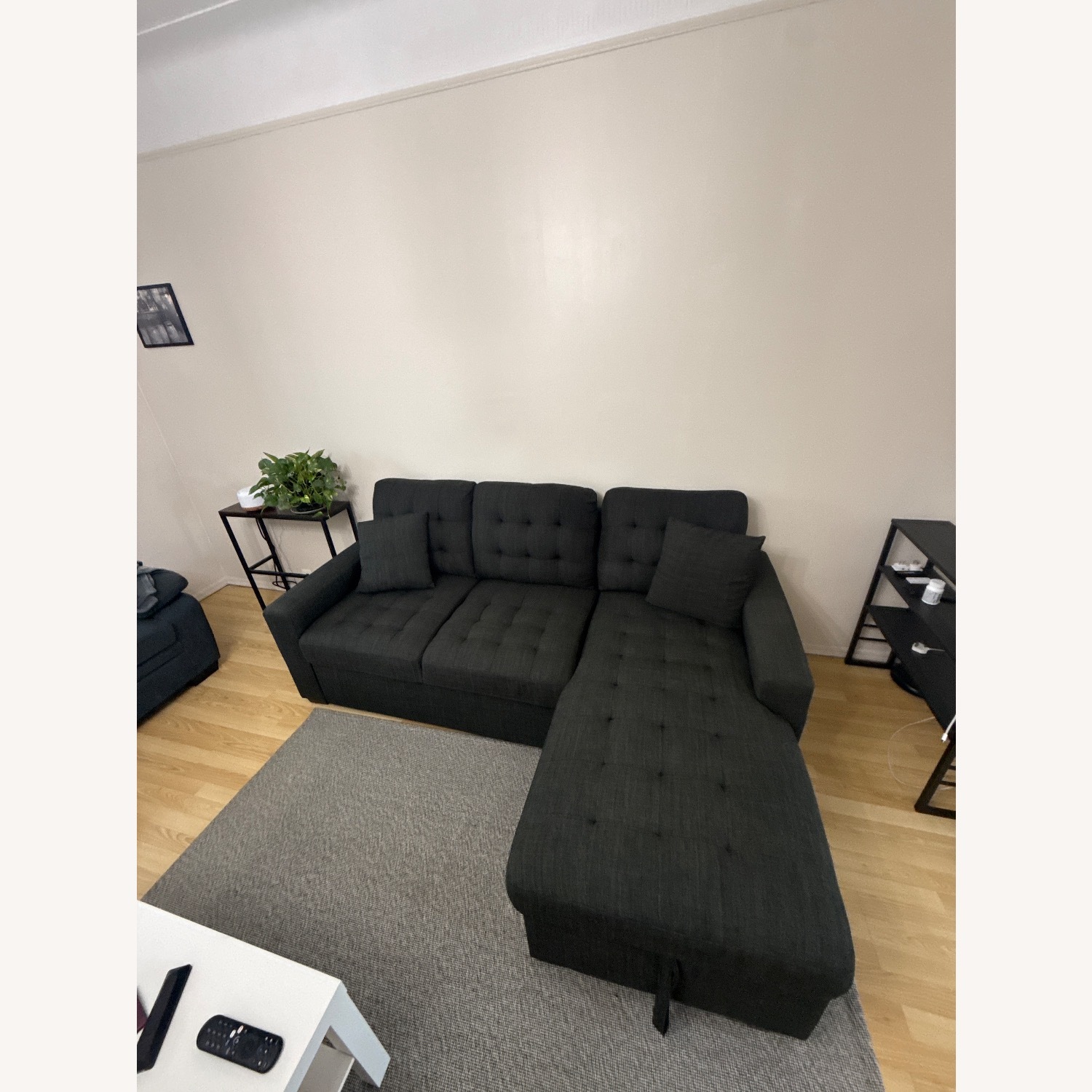 Raymour & Flanigan Dark Gray Fabric Sleeper Sofa - image-2