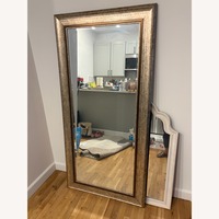 Light Brown Metallic Floor Length Mirror