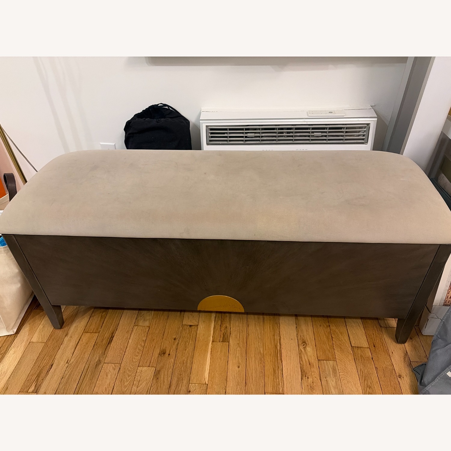 Bed Bath & Beyond Dark Brown Wood Chest - image-1