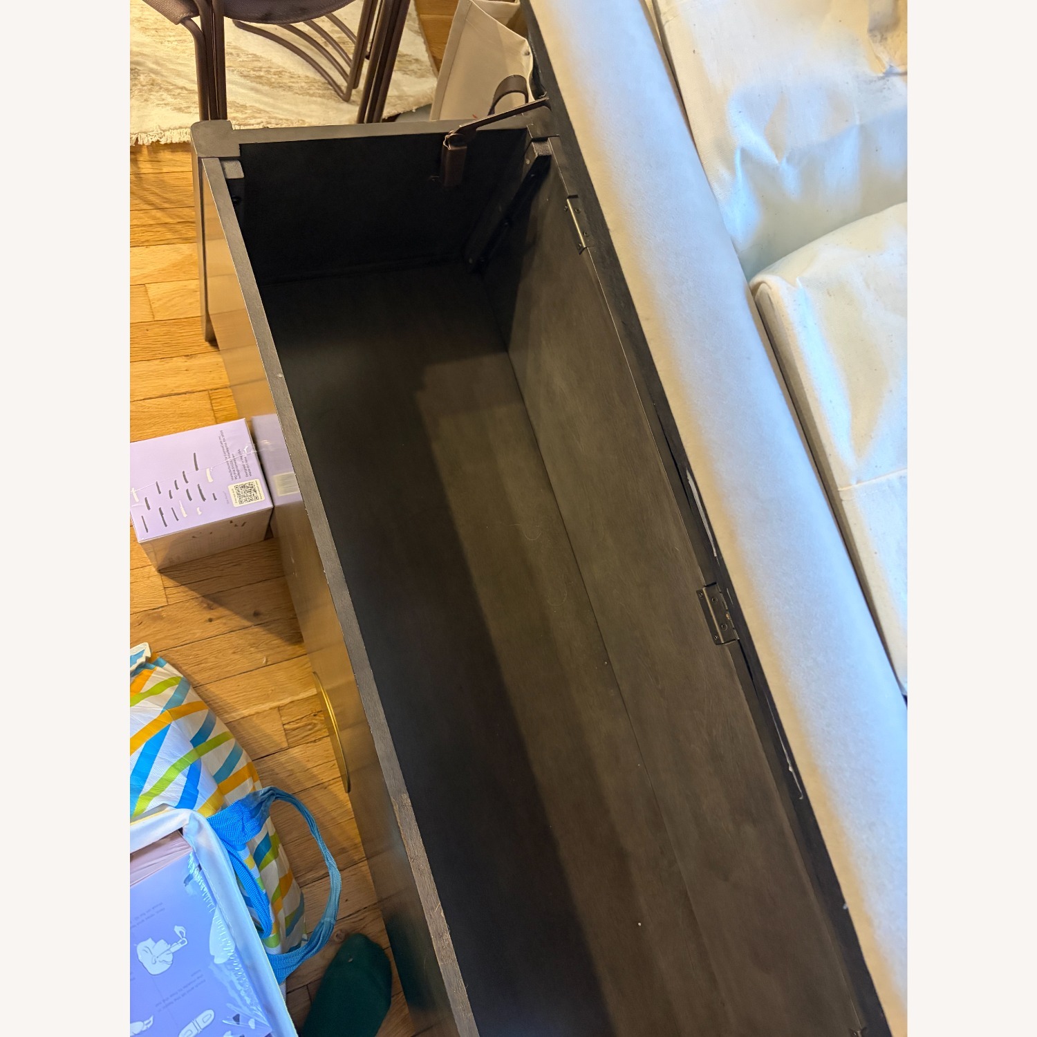 Bed Bath & Beyond Dark Brown Wood Chest - image-2