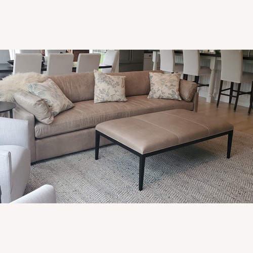 Used Restoration Hardware Modena Slope Arm Bench Seat Sofa and Ottomann for sale on AptDeco