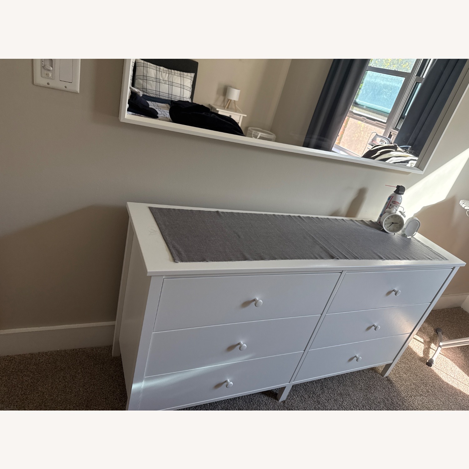 IKEA White Wood Dresser - image-2