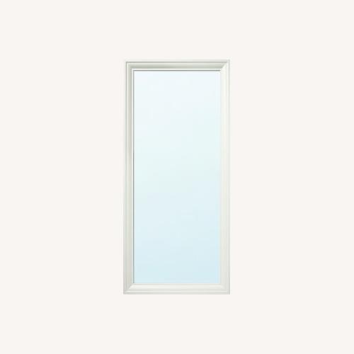 Used IKEA White Wood Wall Mirror for sale on AptDeco