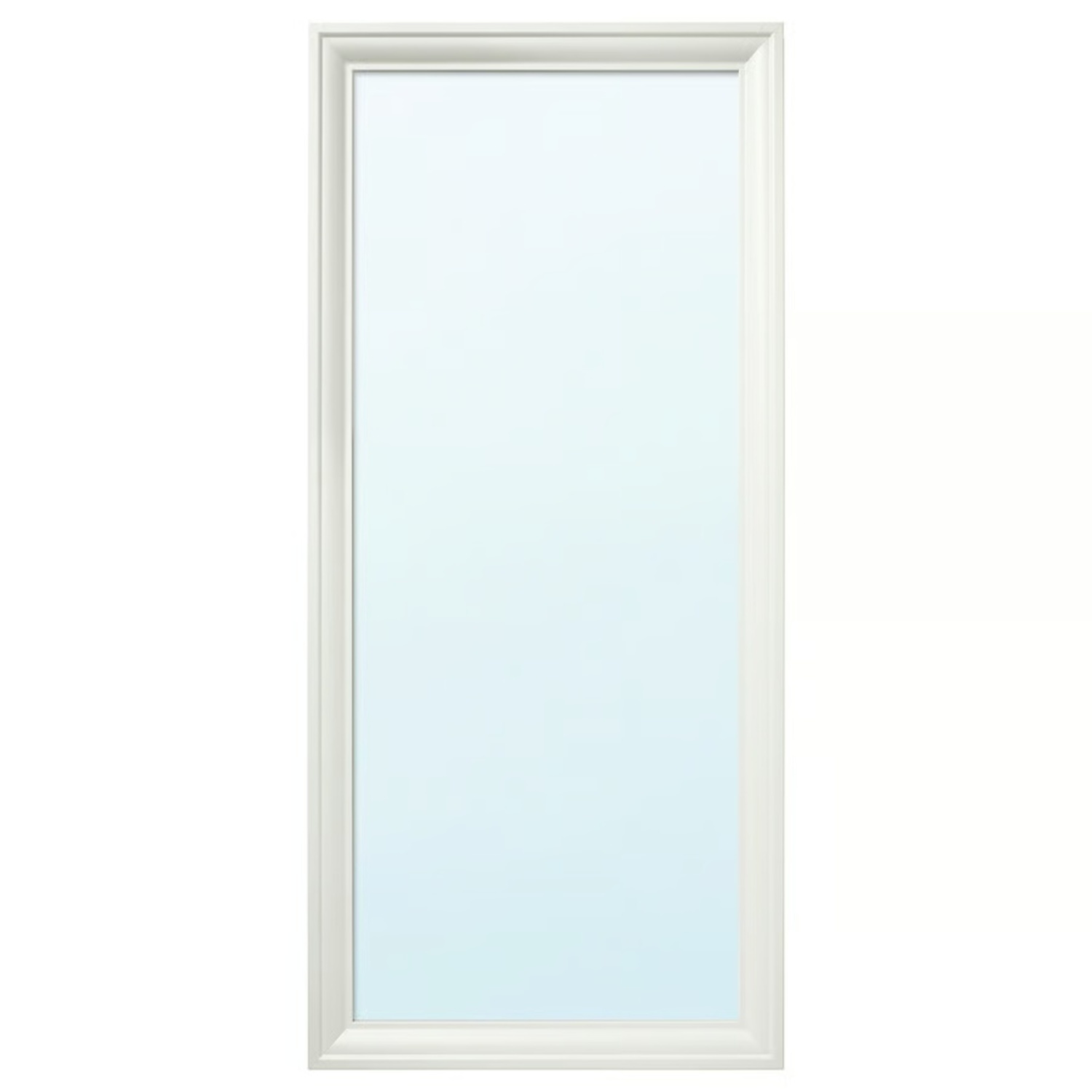 IKEA White Wood Wall Mirror - image-0