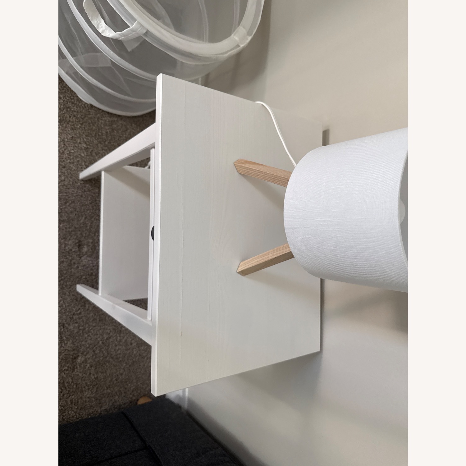 IKEA White Wood Side Tables - image-3