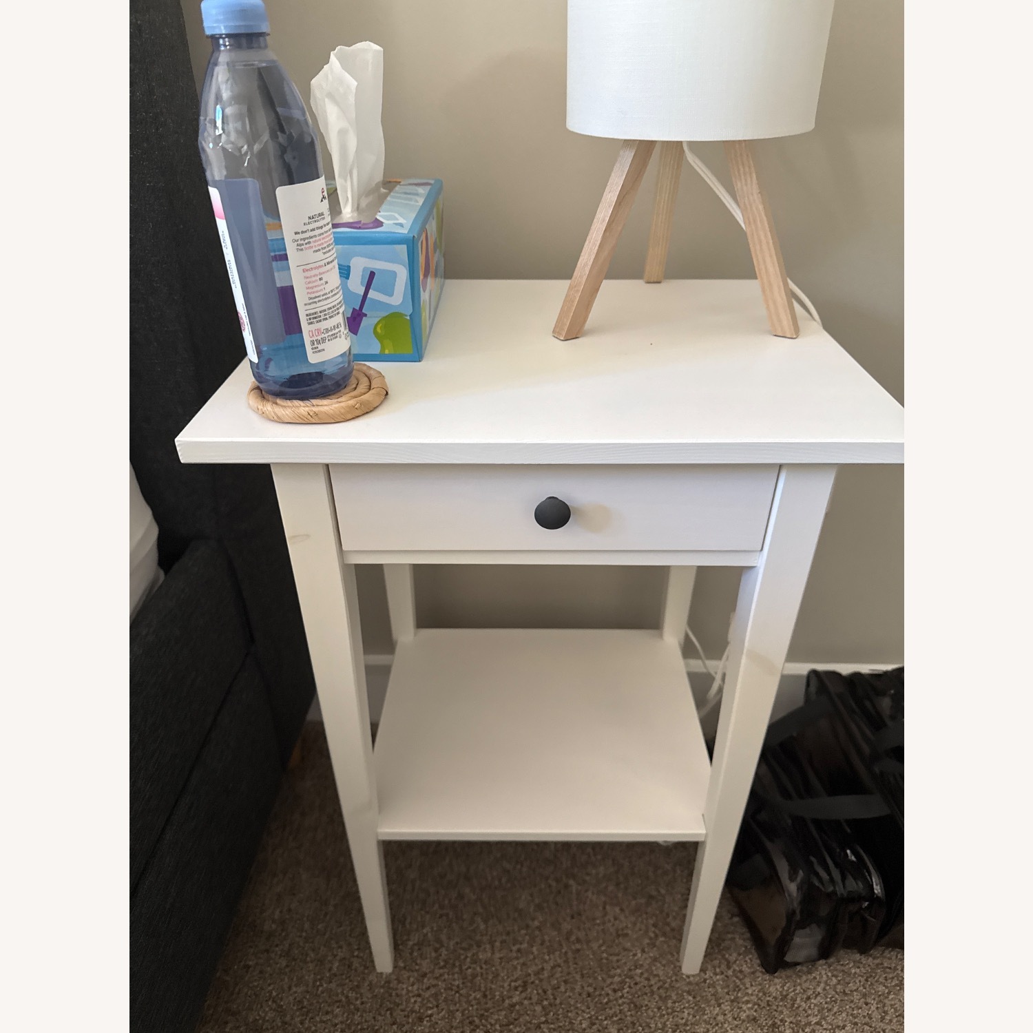 IKEA White Wood Side Tables - image-2