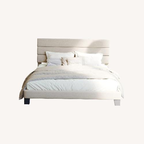 Used Wayfair Full Size Fluted Platform Bed for sale on AptDeco