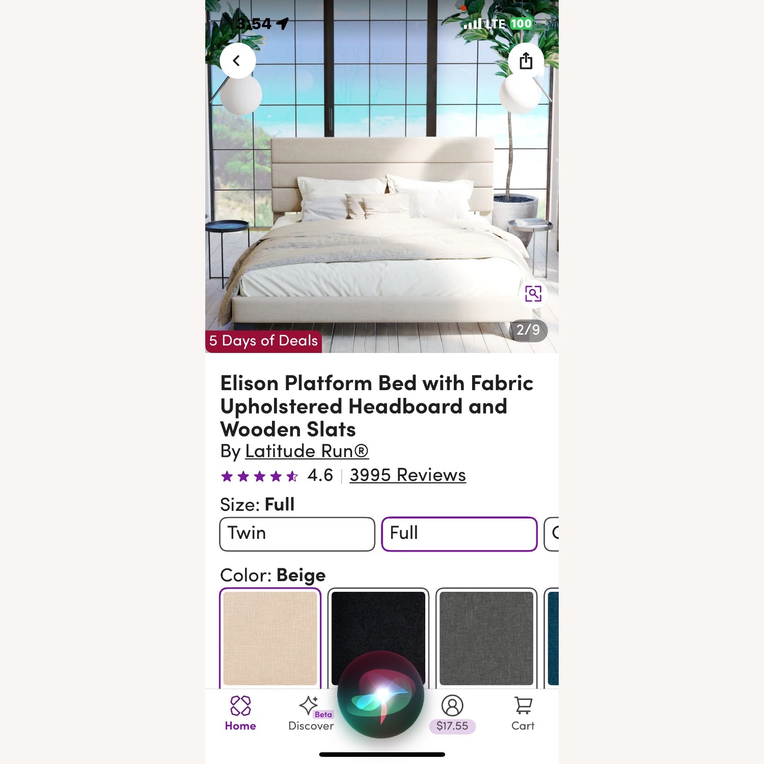 Wayfair Full Size Fluted Platform Bed - image-1