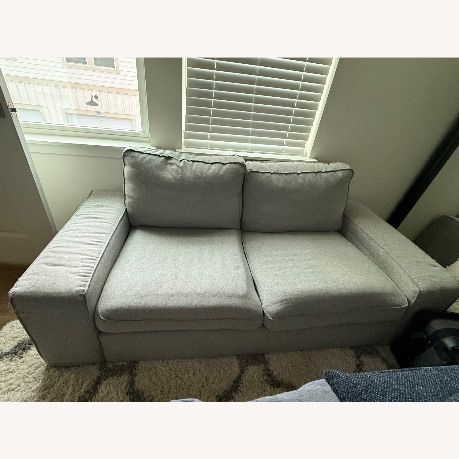 IKEA Light Gray Fabric 2 Seater Sofa - image-1