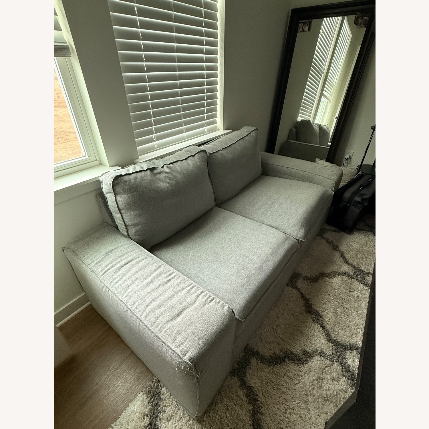 IKEA Light Gray Fabric 2 Seater Sofa - image-3