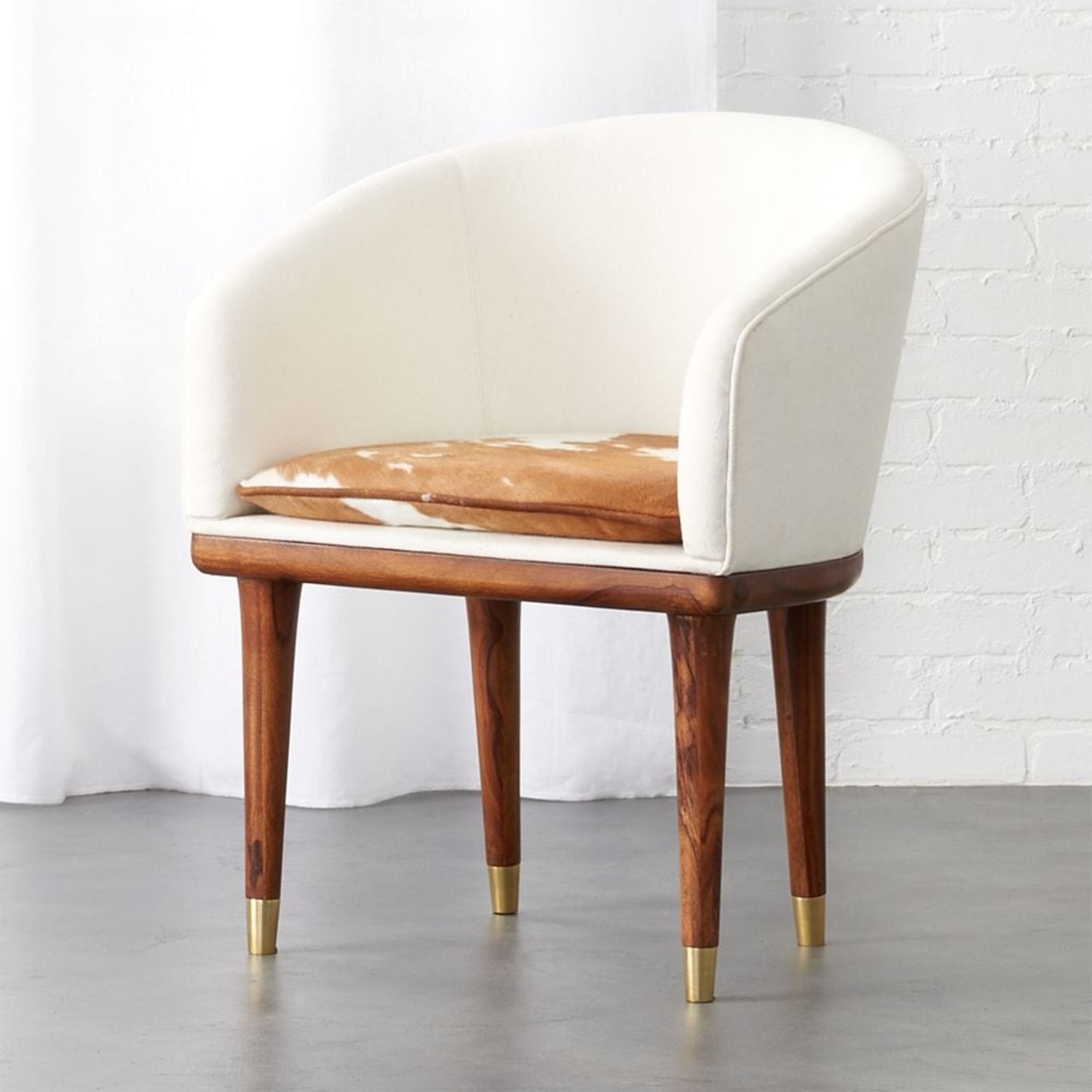 CB2 Viceroy Cowhide Dining Chairs - image-0