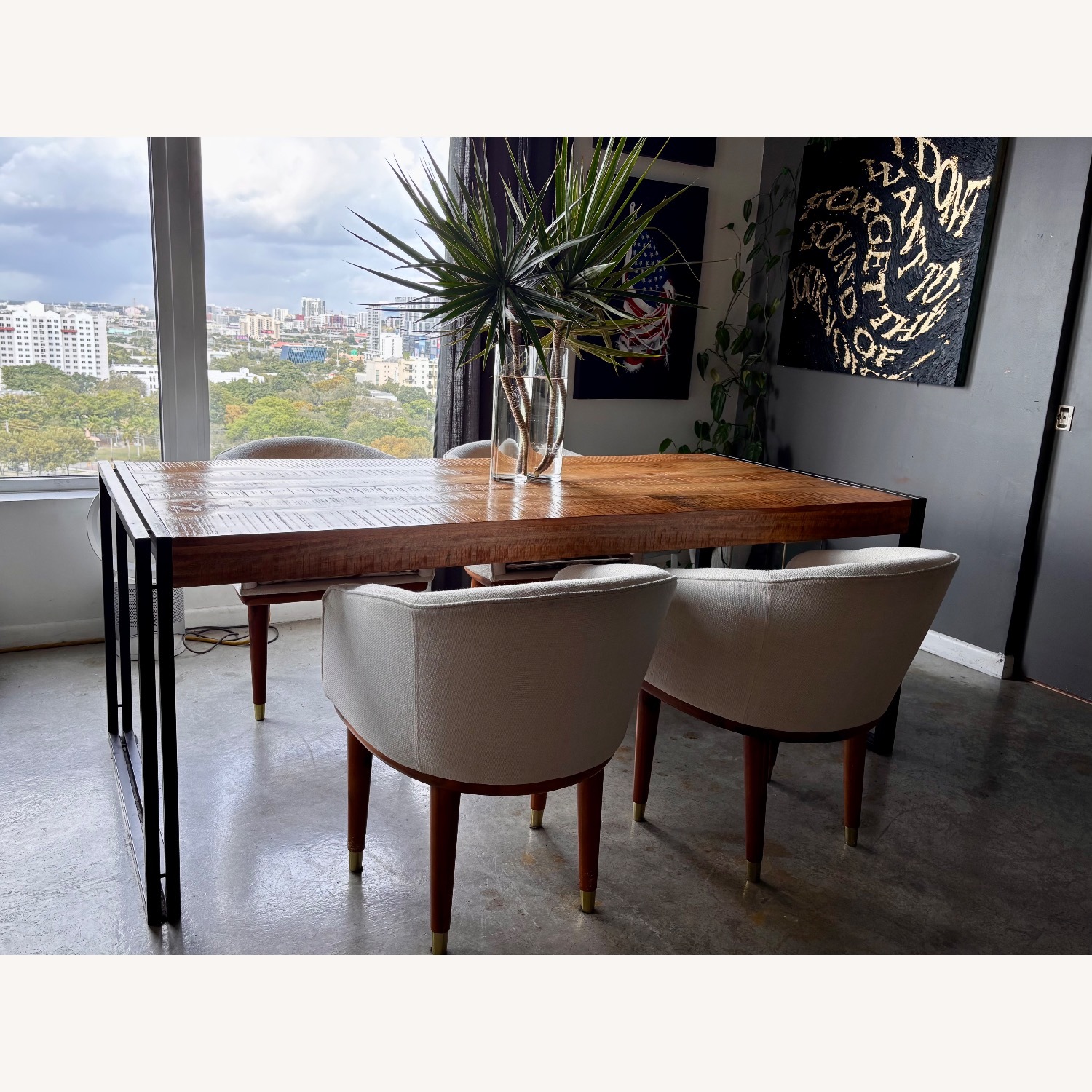 CB2 Viceroy Cowhide Dining Chairs - image-6