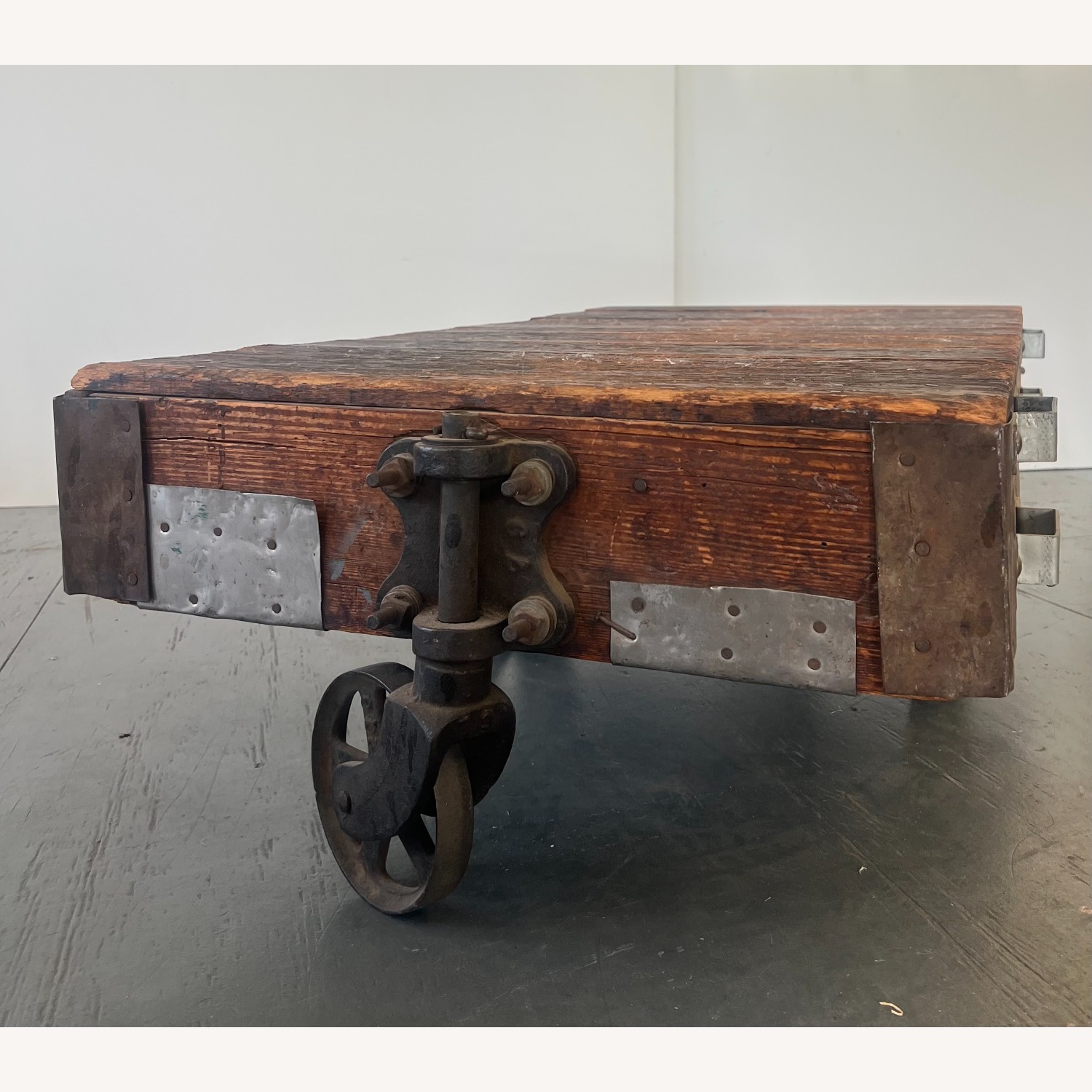 Vintage Industrial Factory Cart - image-2