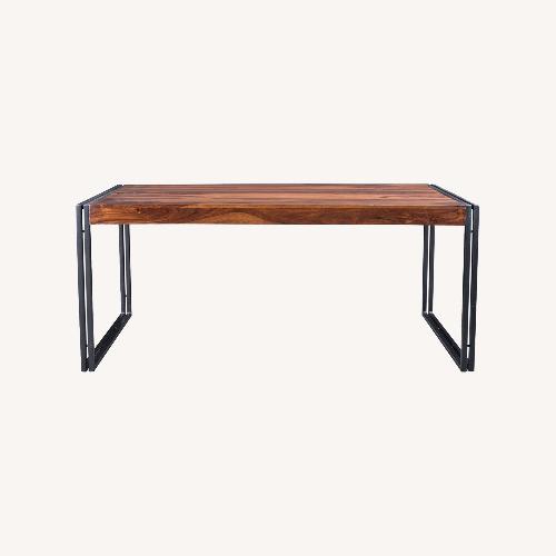 Used Wayfair Light Brown Wood Dining Table for sale on AptDeco