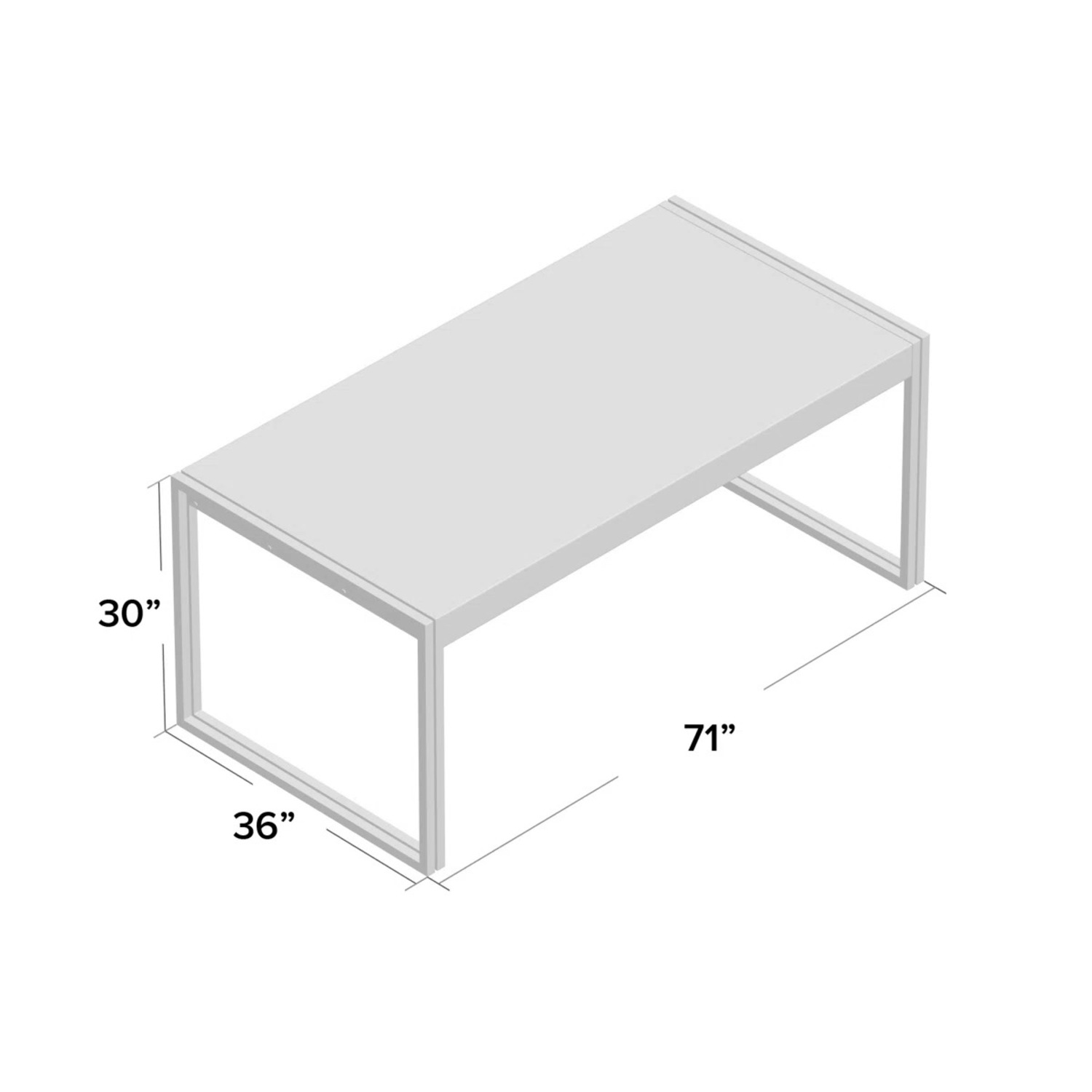 Wayfair Light Brown Wood Dining Table - image-3