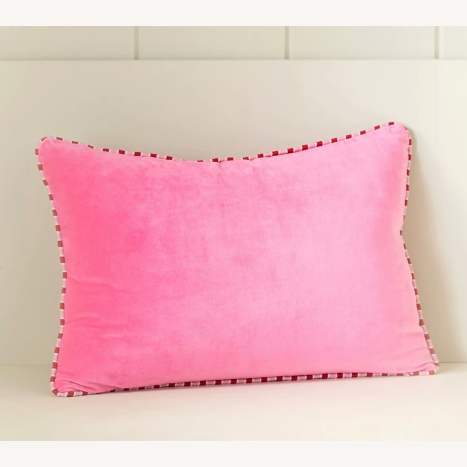 Anthropologie Milo Pink Velvet Pillow - image-5