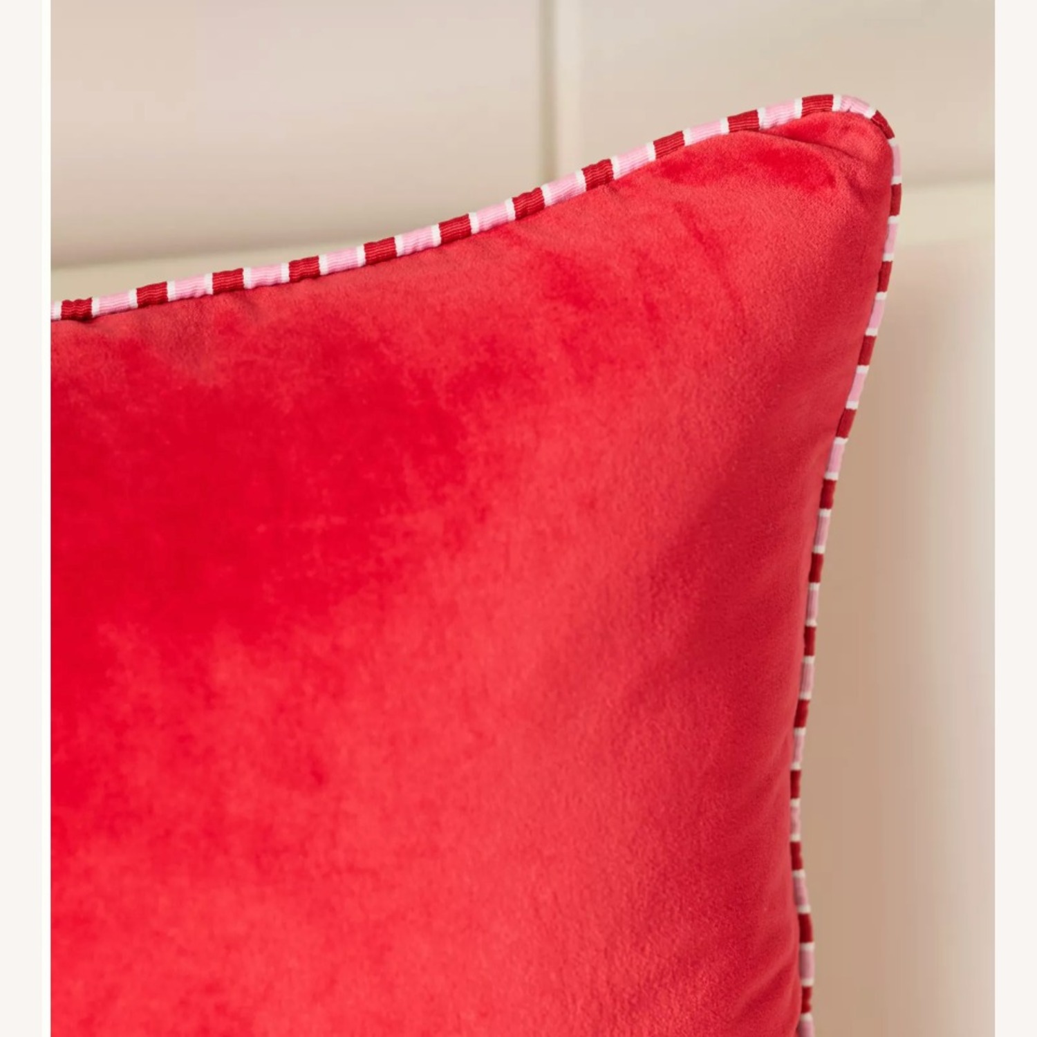 Anthropologie Milo Pink Velvet Pillow - image-3