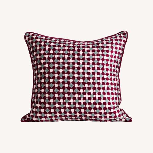 Used Anthropologie Alva Floral Cotton Velvet Pillow for sale on AptDeco