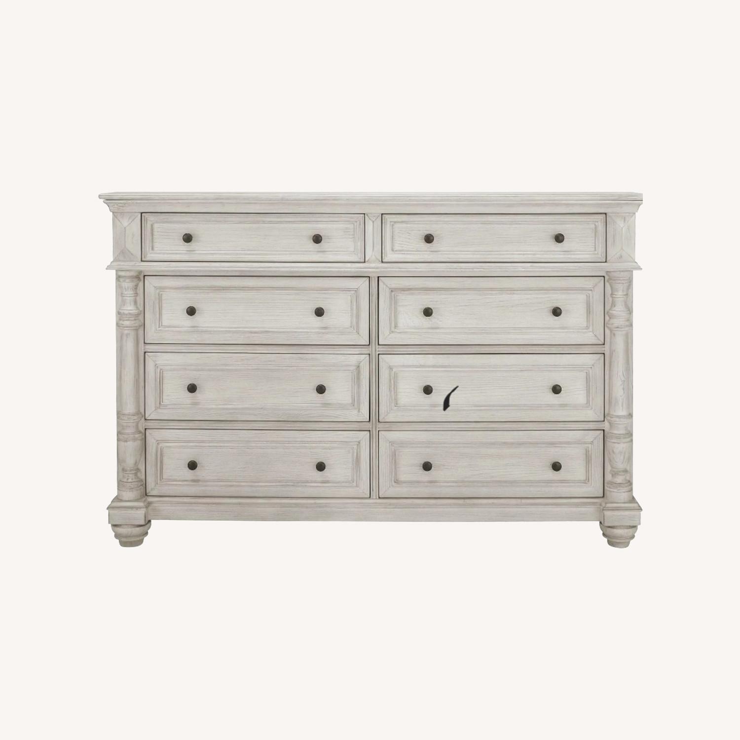 Raymour & Flanigan Ilaria Yellow Wood Dresser - image-0