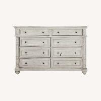 Raymour & Flanigan Ilaria Yellow Wood Dresser