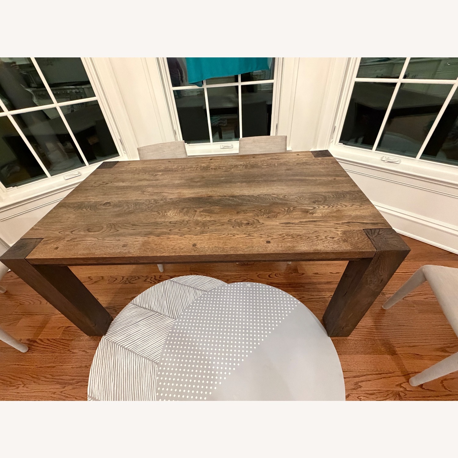 Crate & Barrel Wood Dining Table and bench - image-6