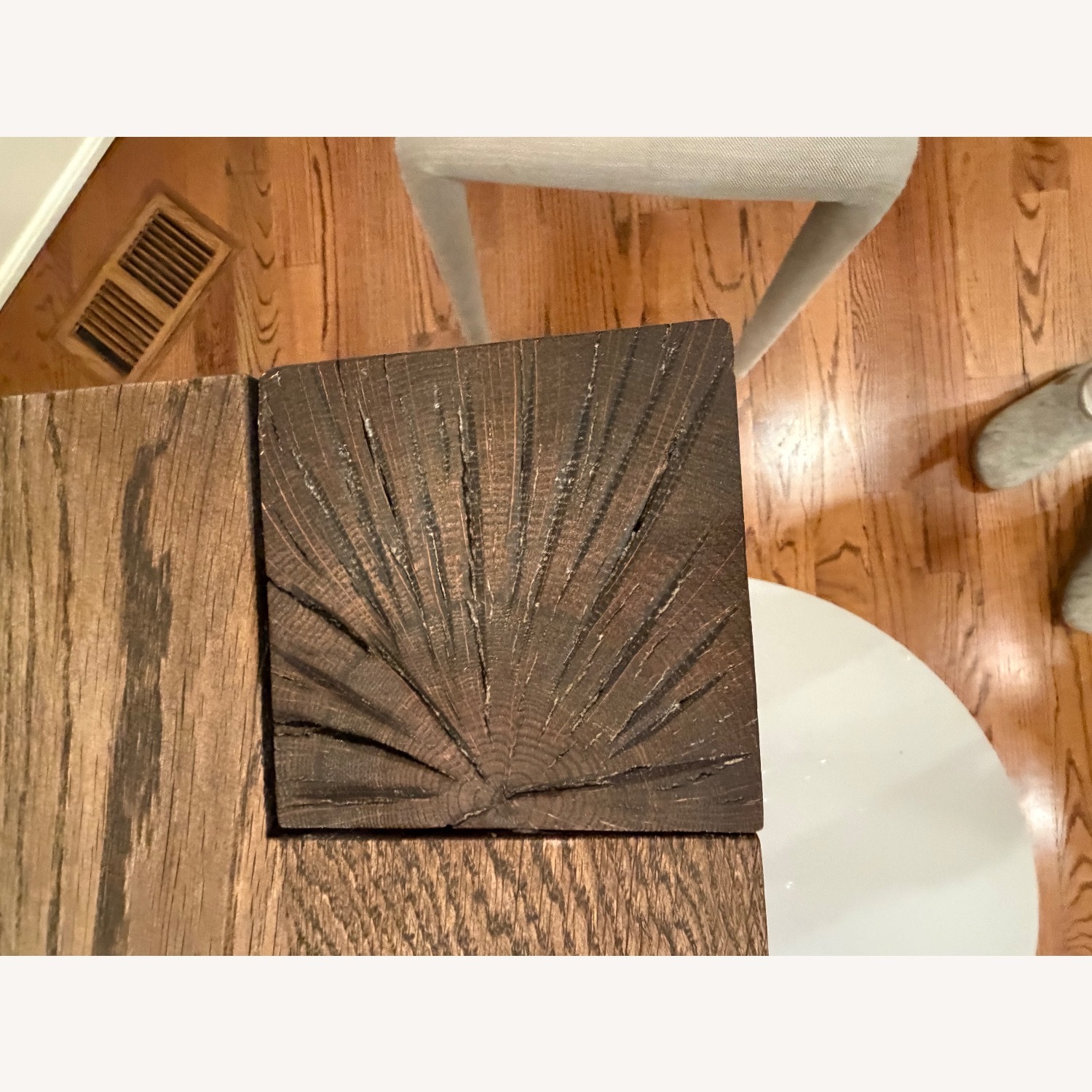 Crate & Barrel Wood Dining Table and bench - image-4