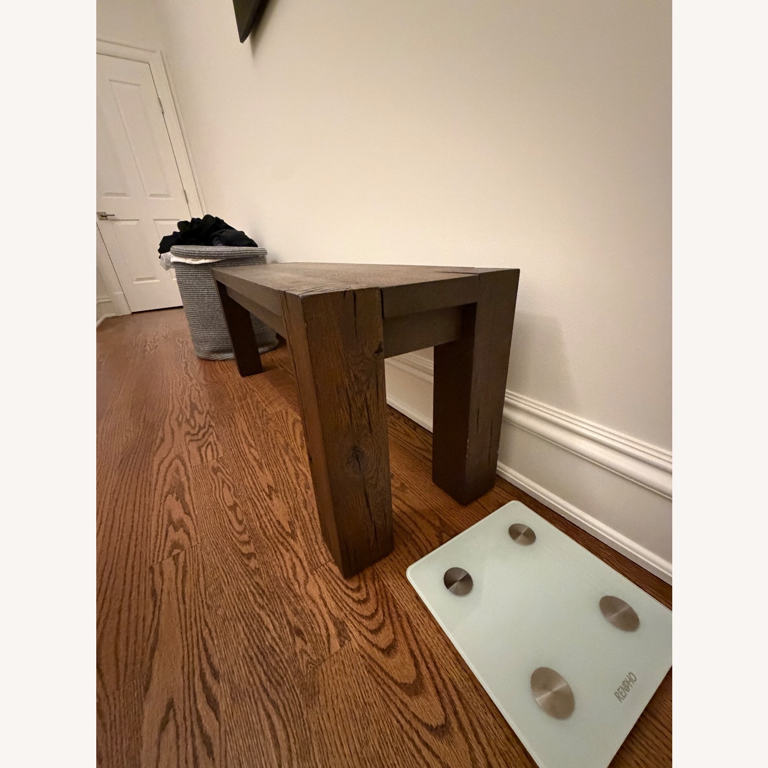 Crate & Barrel Wood Dining Table and bench - image-16