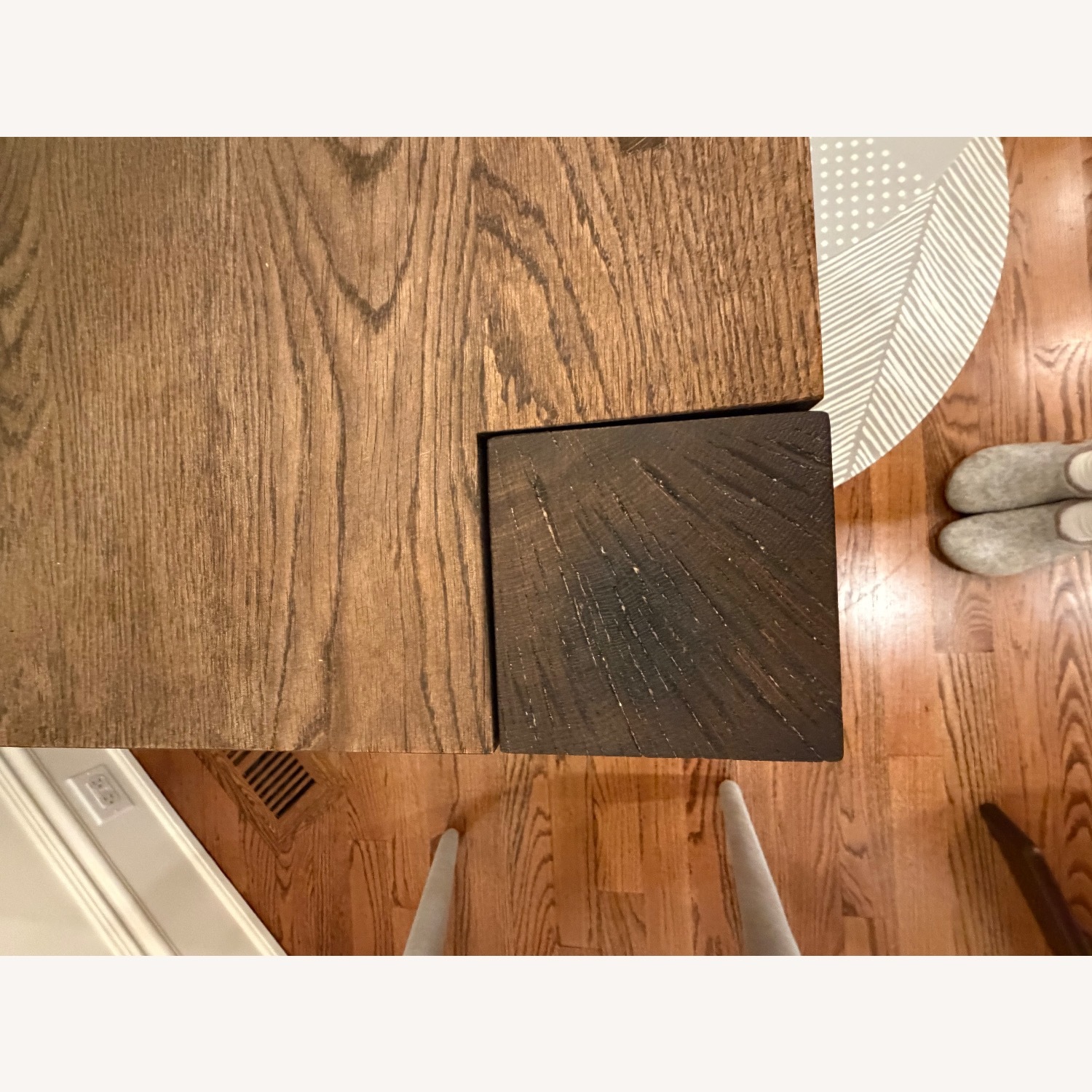 Crate & Barrel Wood Dining Table and bench - image-7