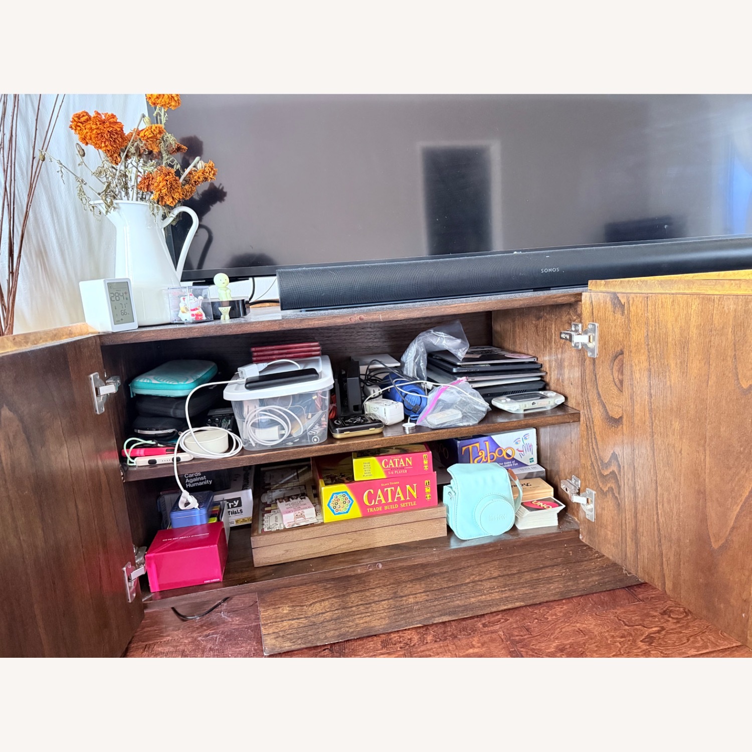 CB2 Gold Wood Sideboard - image-4