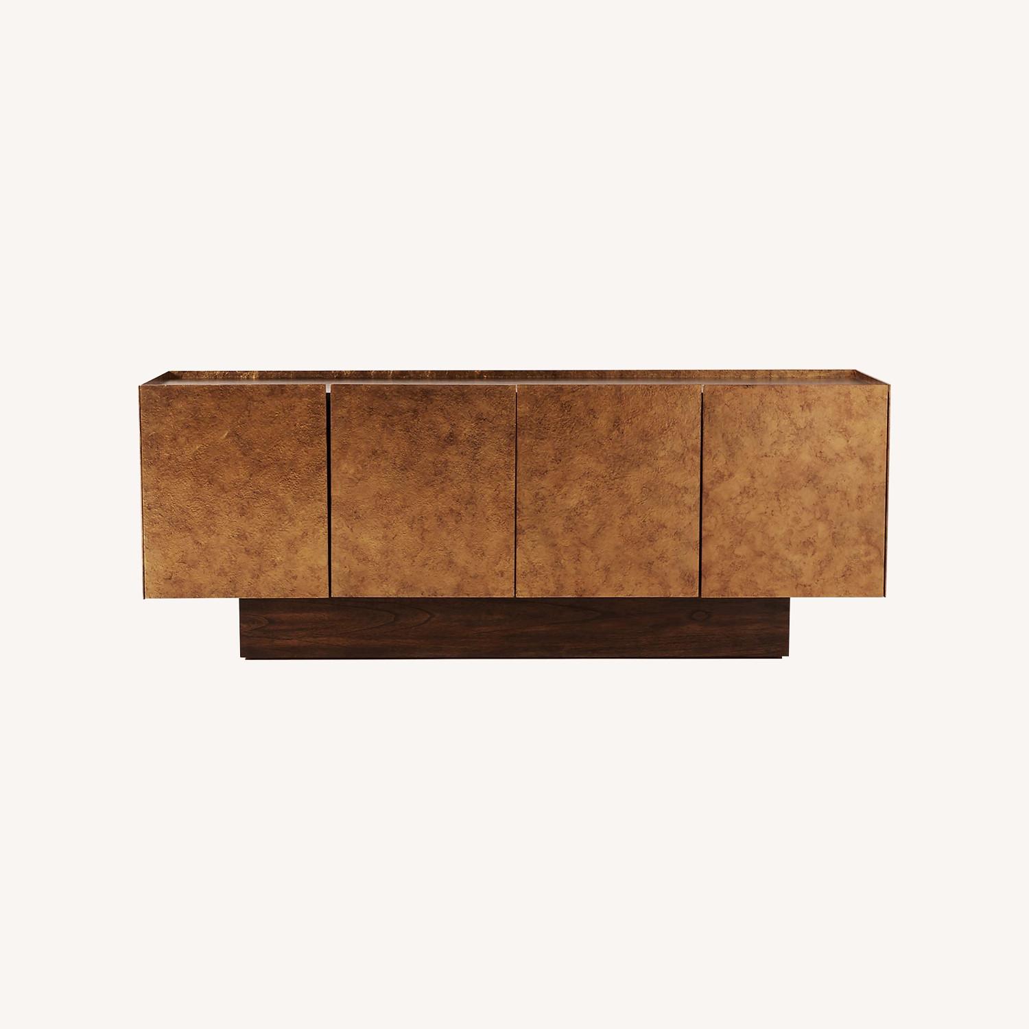 CB2 Gold Wood Sideboard - image-0