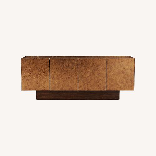 Used CB2 Gold Wood Sideboard for sale on AptDeco