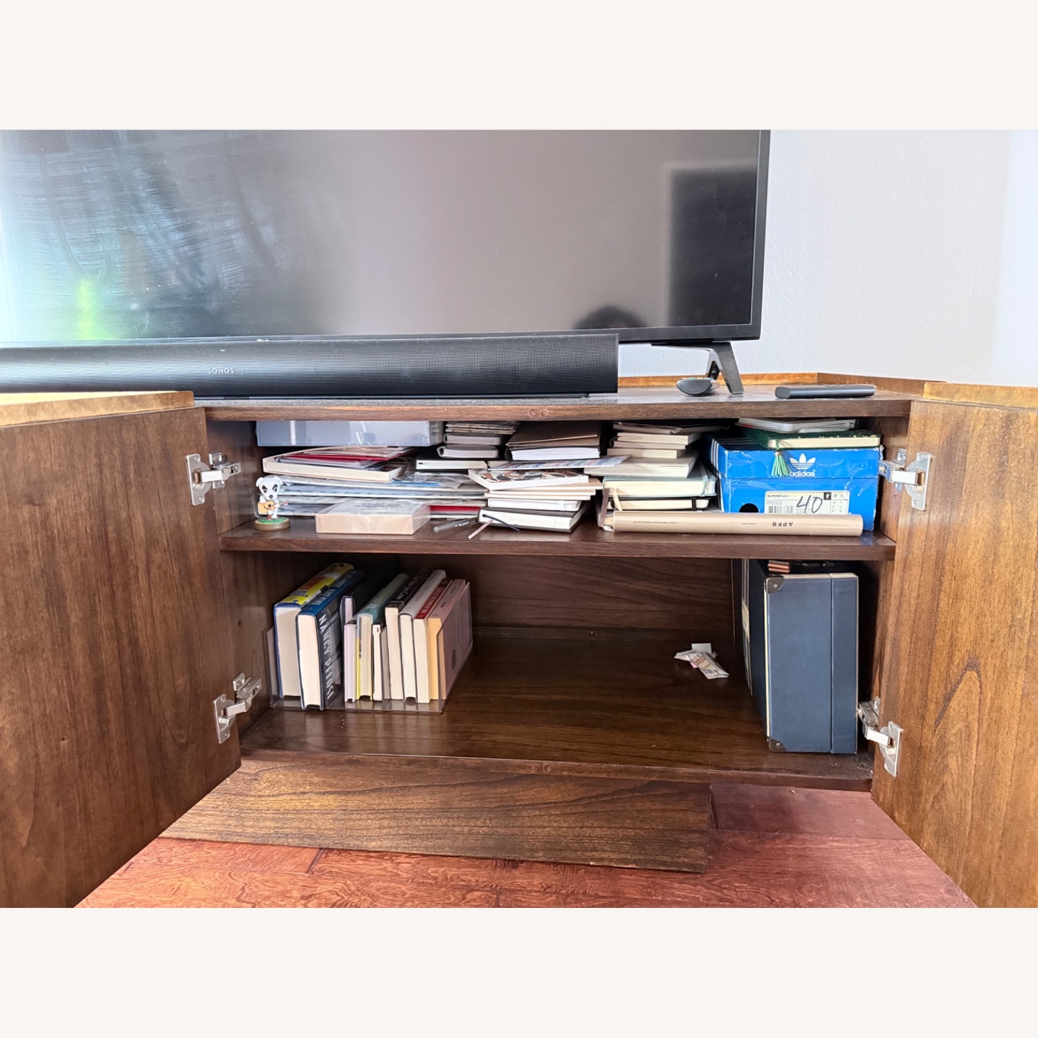 CB2 Gold Wood Sideboard - image-5