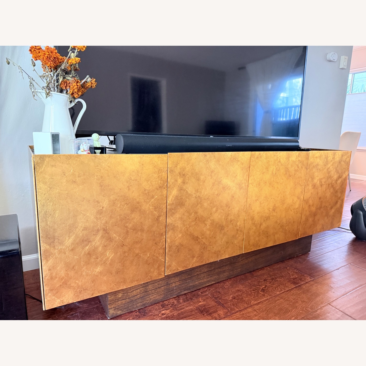 CB2 Gold Wood Sideboard - image-3
