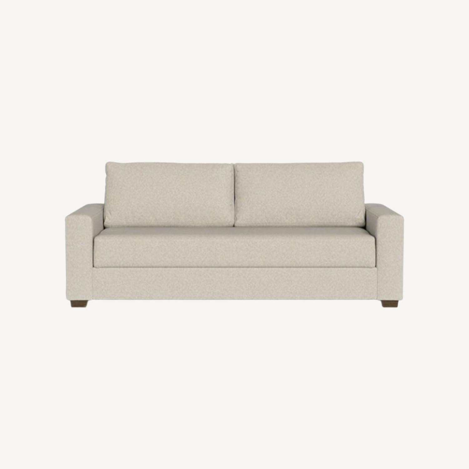 Customized Light Beige Linen 3+ Seater Sofa - image-0