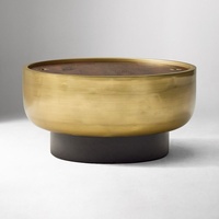 West Elm Dark Brown Wood Coffee Table