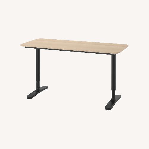 Used IKEA Bekant Light Gray Desk for sale on AptDeco