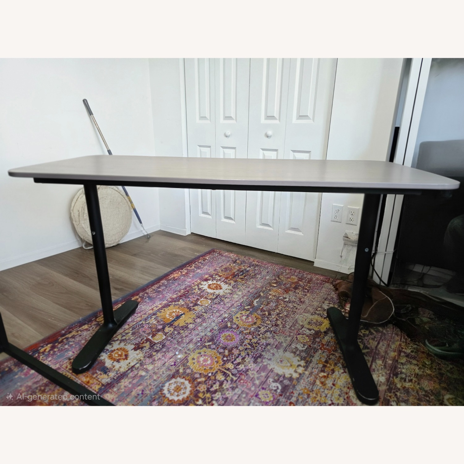 IKEA Bekant Light Gray Desk - image-1