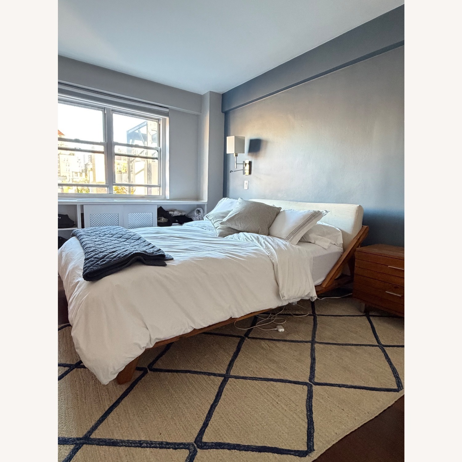 CB2 Drommen Wood Queen Bed - image-1