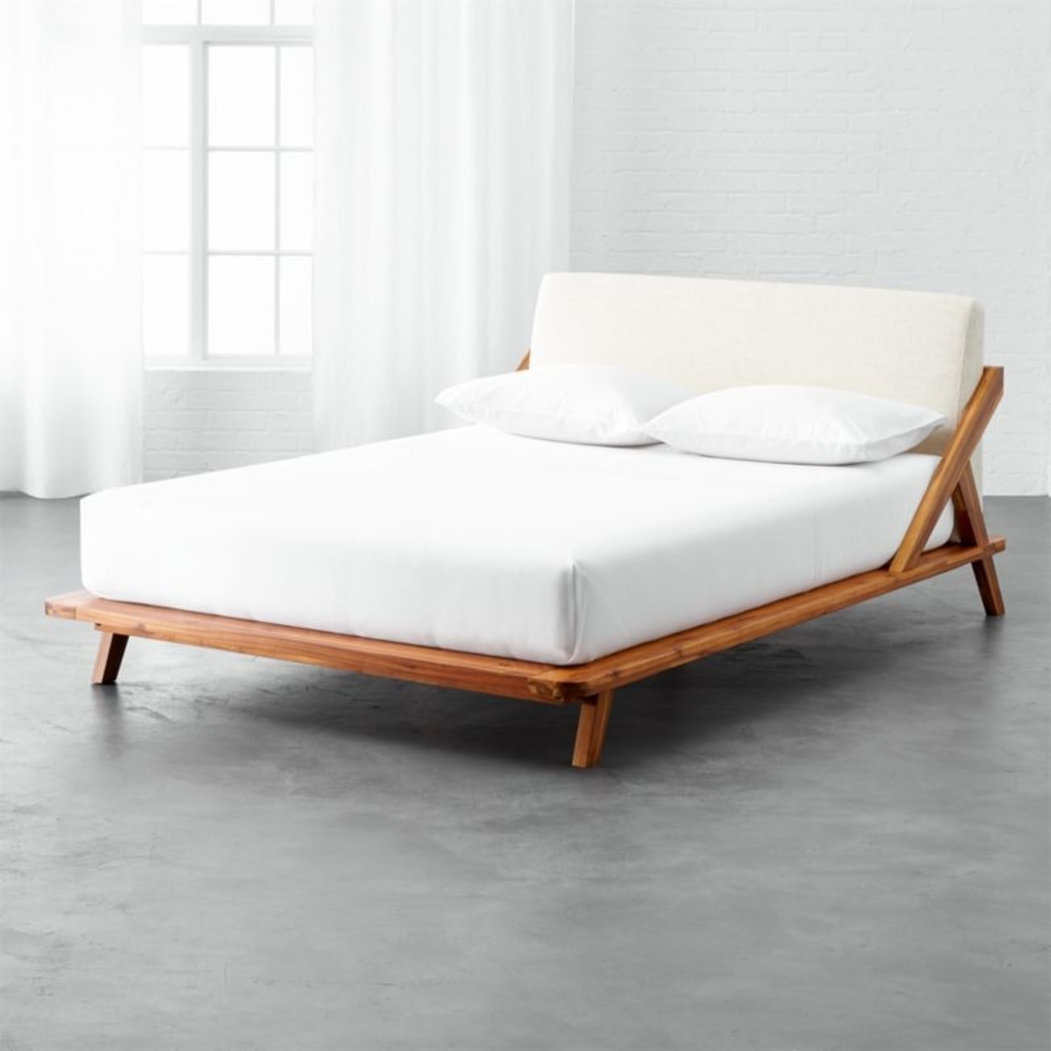 CB2 Drommen Wood Queen Bed - image-4