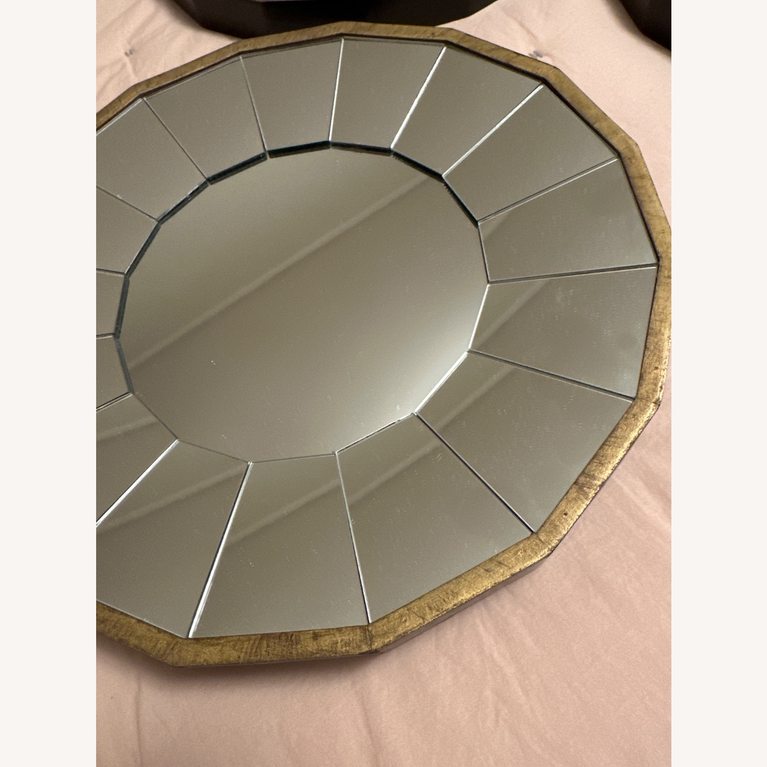 Pottery Barn Antique Gold Beveled Mirrors - image-3