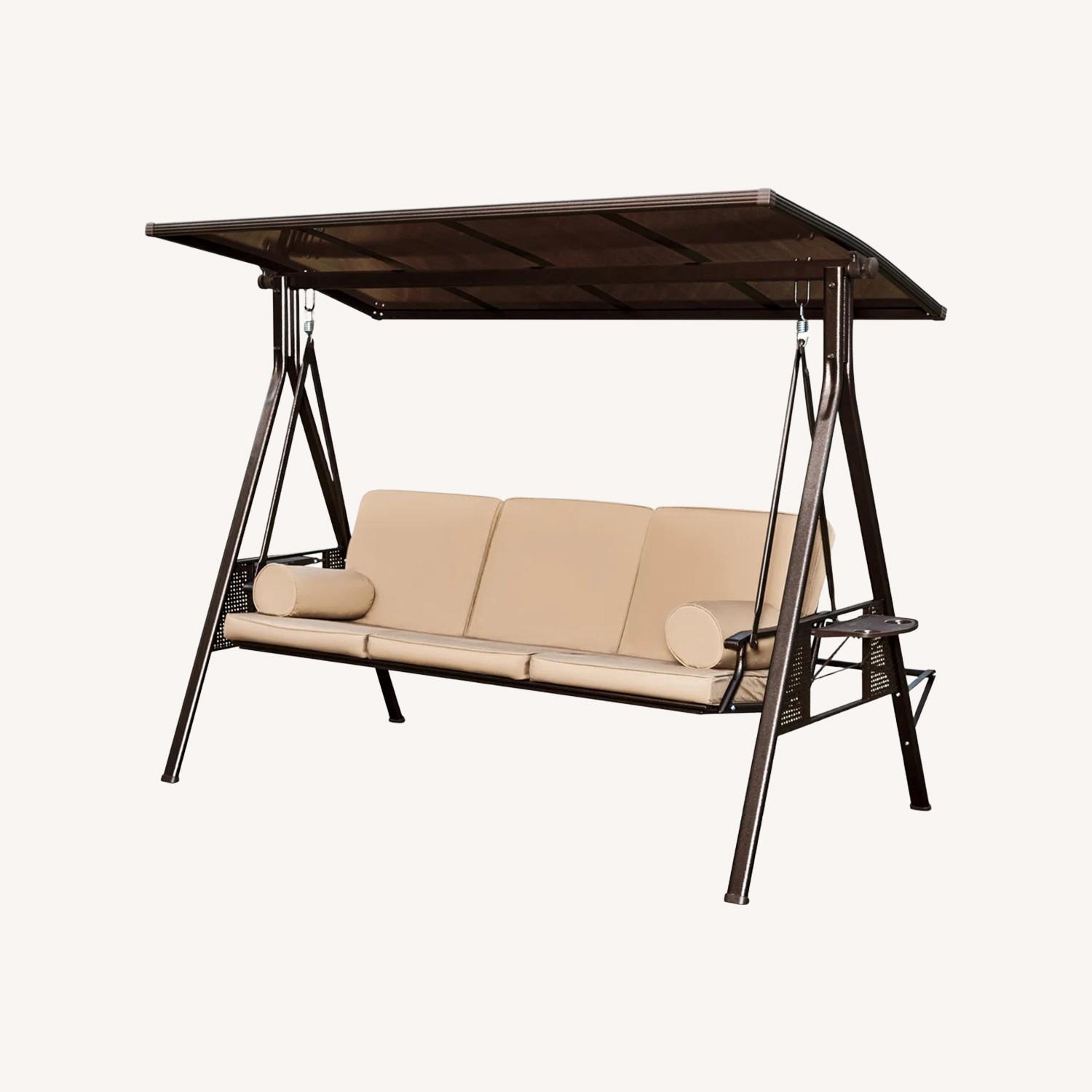 Wayfair Light Brown Metal Patio Furniture - image-0