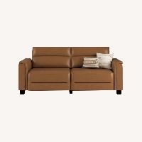 Walmart Light Brown Faux Leather 2 Seater Sofa