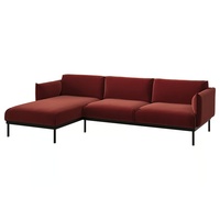 IKEA Red Velvet 3+ Piece Sectional