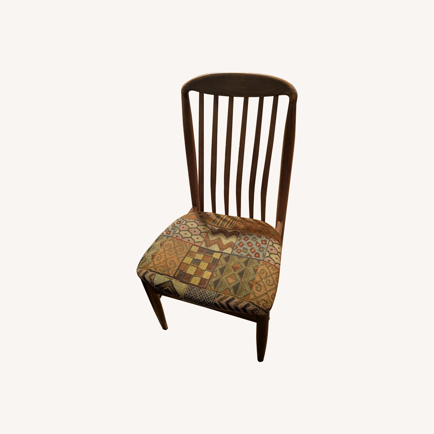 Wim And Karen Teak Dining Chair Boucle Fabric - image-0