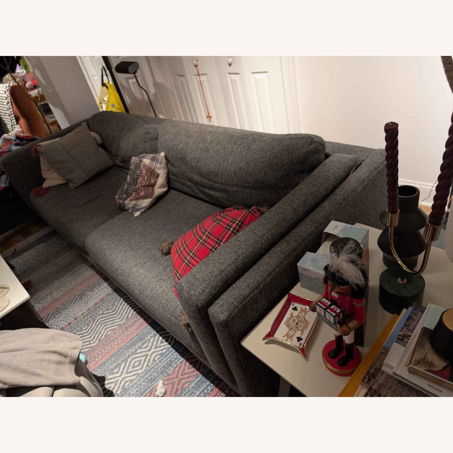 Room & Board Dark Gray Fabric 2 Seater Sofa - image-3