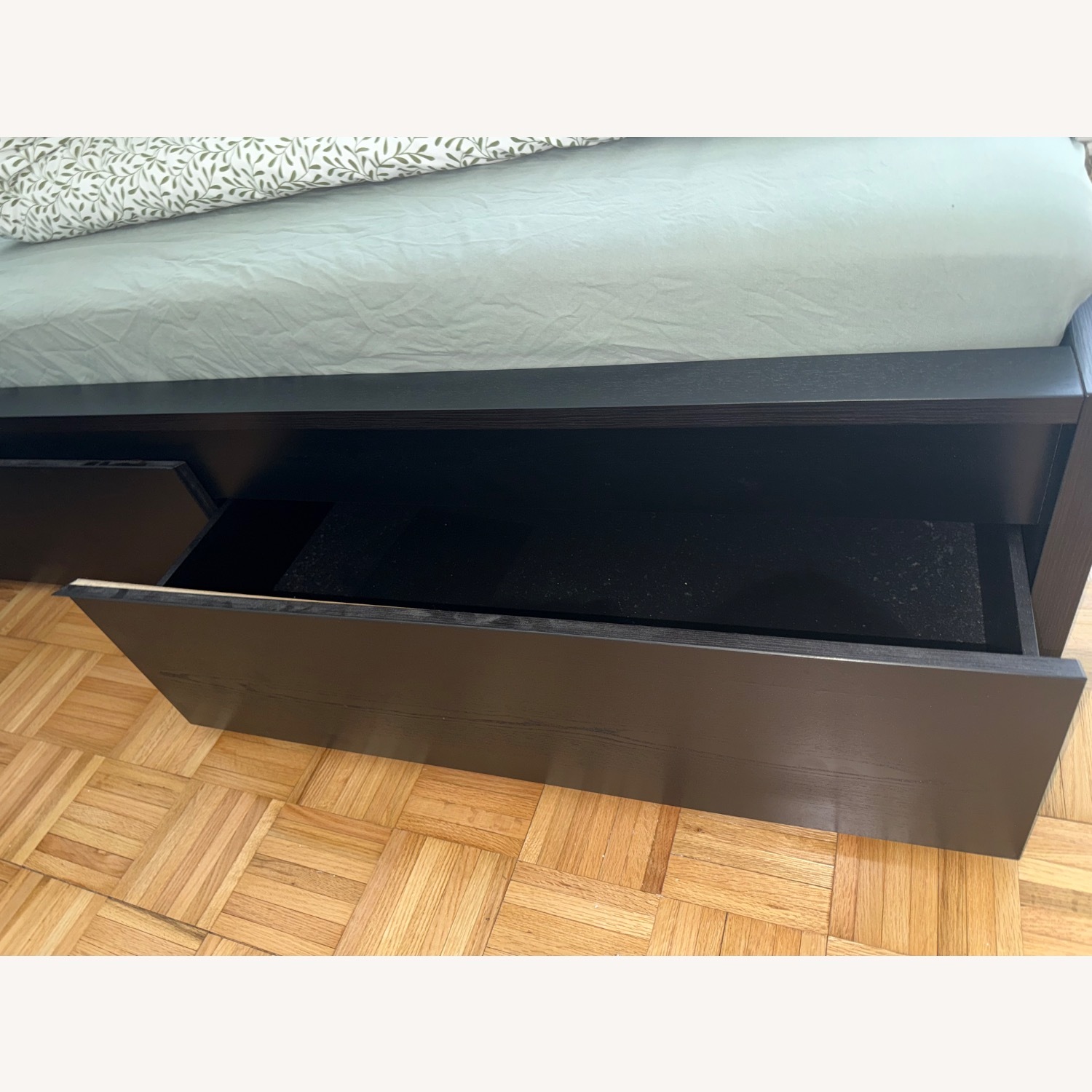 IKEA Black Wood Full Bed - image-4