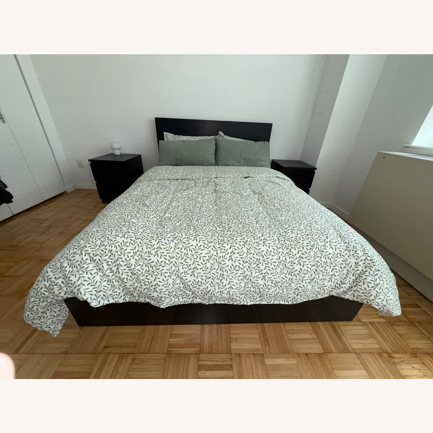 IKEA Black Wood Full Bed - image-2
