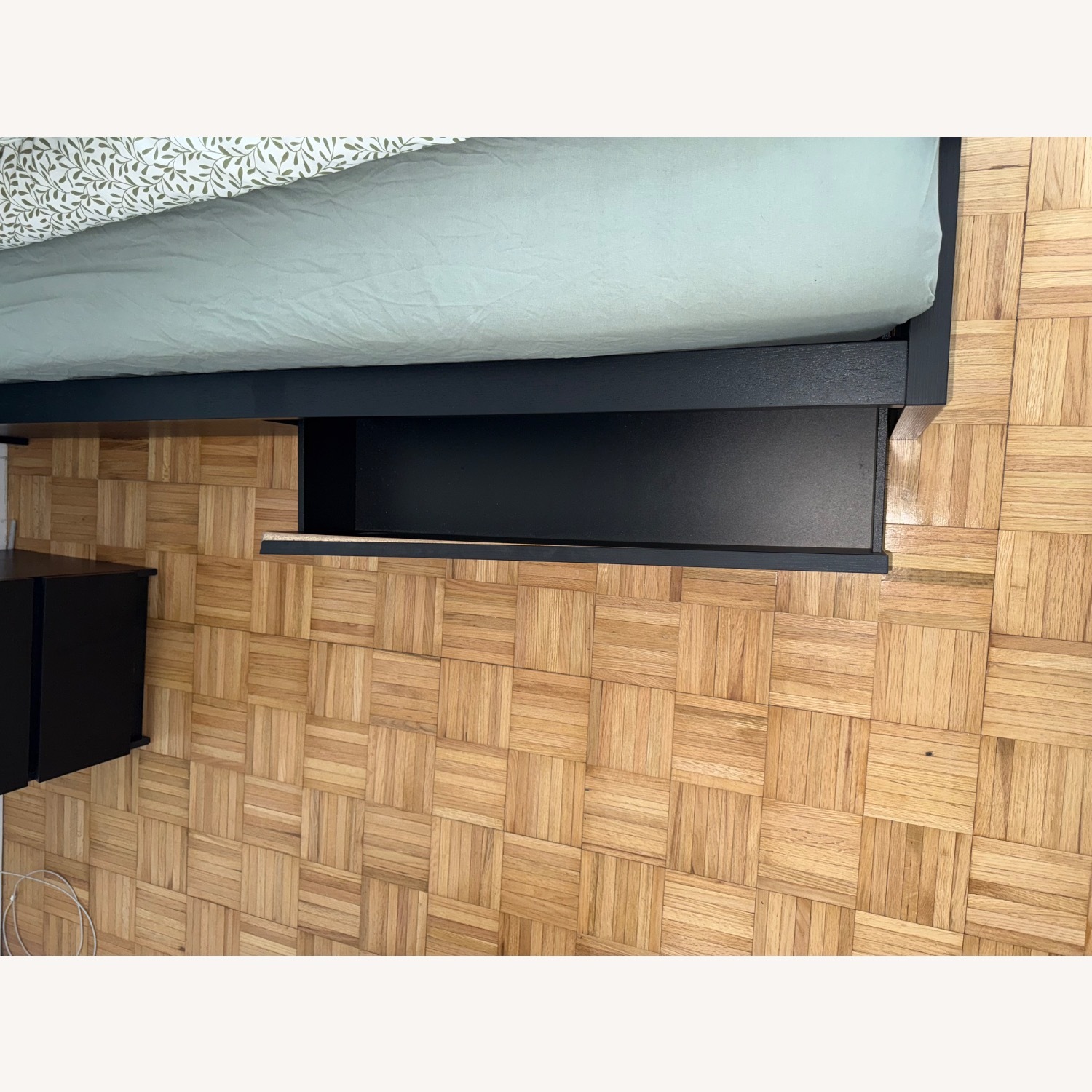 IKEA Black Wood Full Bed - image-3