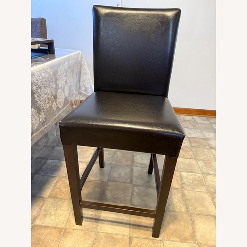 Used Dark Brown Leather Dining Chairs for sale on AptDeco